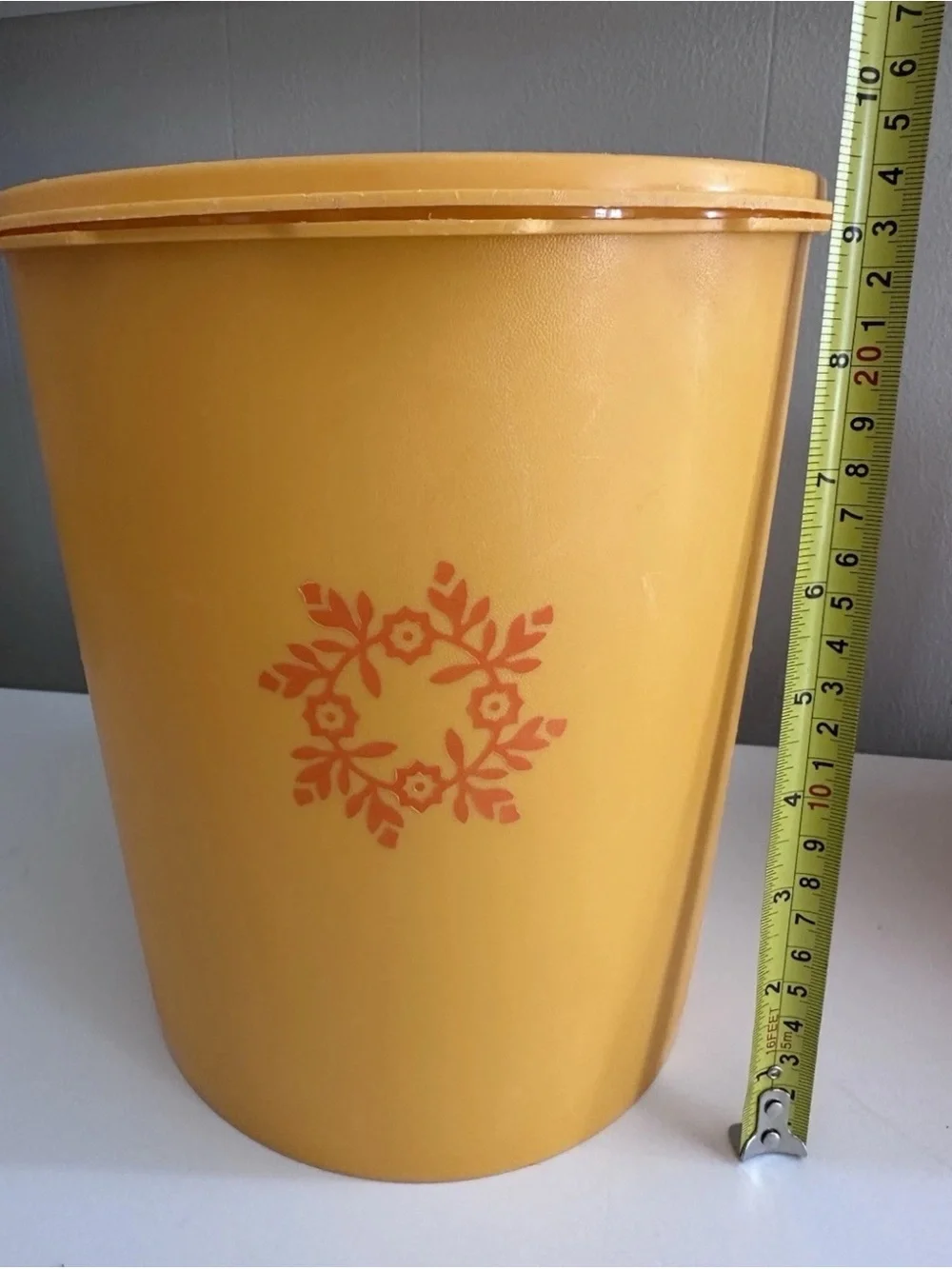 Retro Tupperware Canister PAIR - Yellow